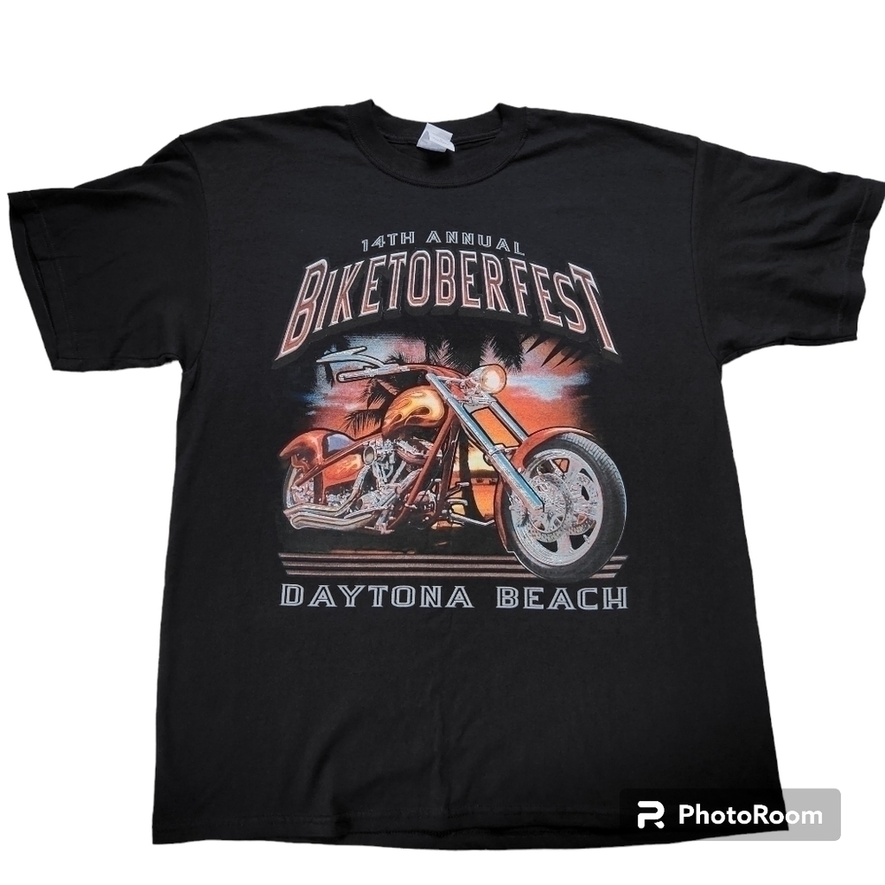 2000s Biketoberfest sz XL Black Graphic Motorcycle Tshirt